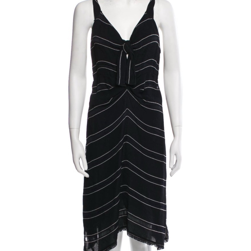 Proenza Schouler Black Striped Dress